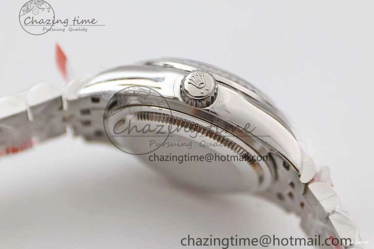 SS on Silver Steel Lady Bracelet 1:1 904L 28 TWF Best Dial DateJust President Edition NH05 0426